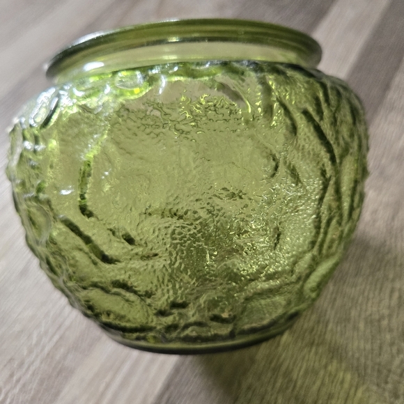 Vintage E.O. Brody Chartreuse Green Textured Glass Vase C-107 MCM - Picture 6 of 8
